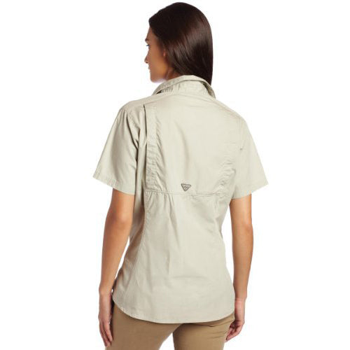 Columbia Women's Bonehead Short Sleeve Fishing Shirt Fossil