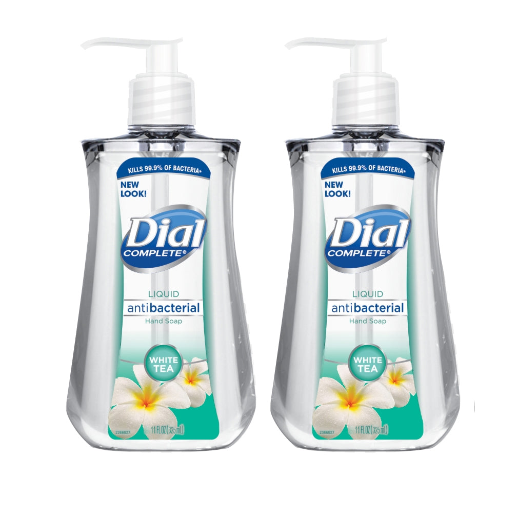 Dial Liquid Soap Anti Bacterial White Tea 11 oz 325 ml (2-PACK) Big Size