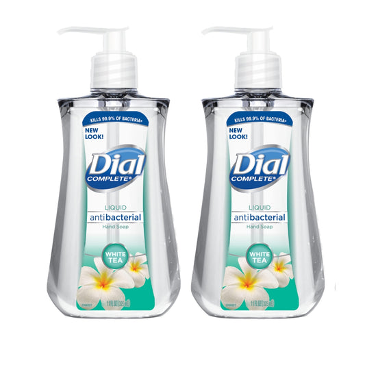 Dial Liquid Soap Anti Bacterial White Tea 11 oz 325 ml (2-PACK) Big Size