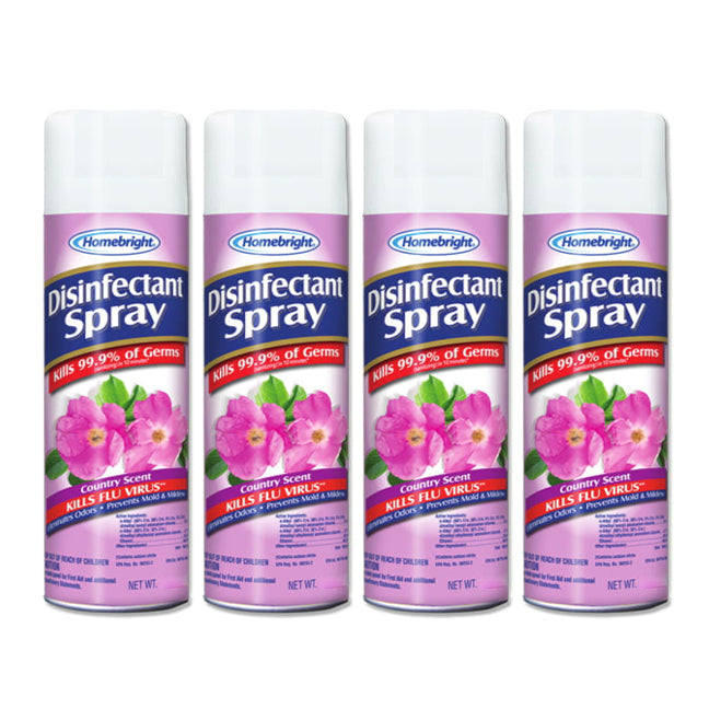 Homebright Disinfectant Spray Country Scent 2.0 oz "4-PACK"