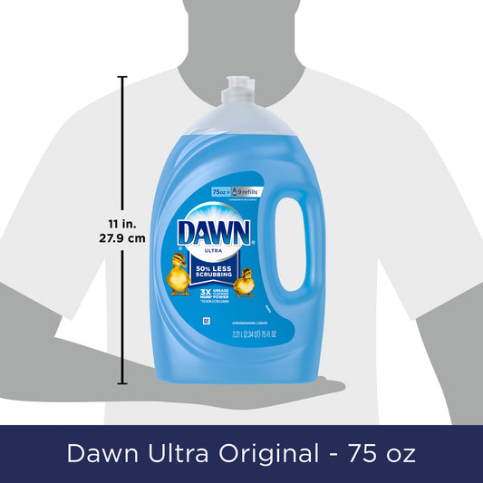 Dawn Ultra Liquid Dish Soap, Original Scent, 75 Fl Oz