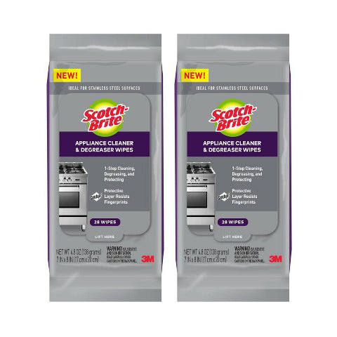 Scotch-Brite Kitchen Cleaner and Degreaser Wipes 28ct "2-PACK"