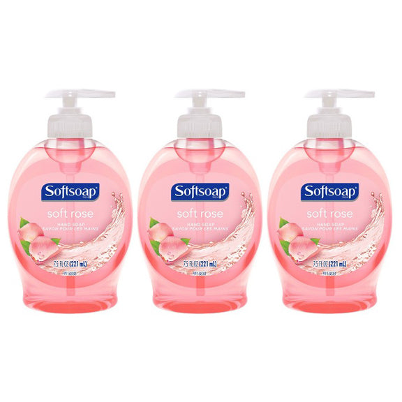 Softsoap Soft Rose Hand Soap 7.5 oz "3-PACK"