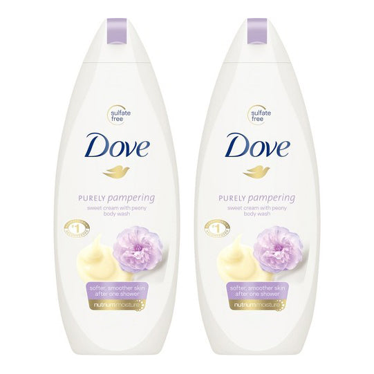 Dove Sweet Cream & Peony Body Wash 750 ml "2-PACK" (Huge Size)