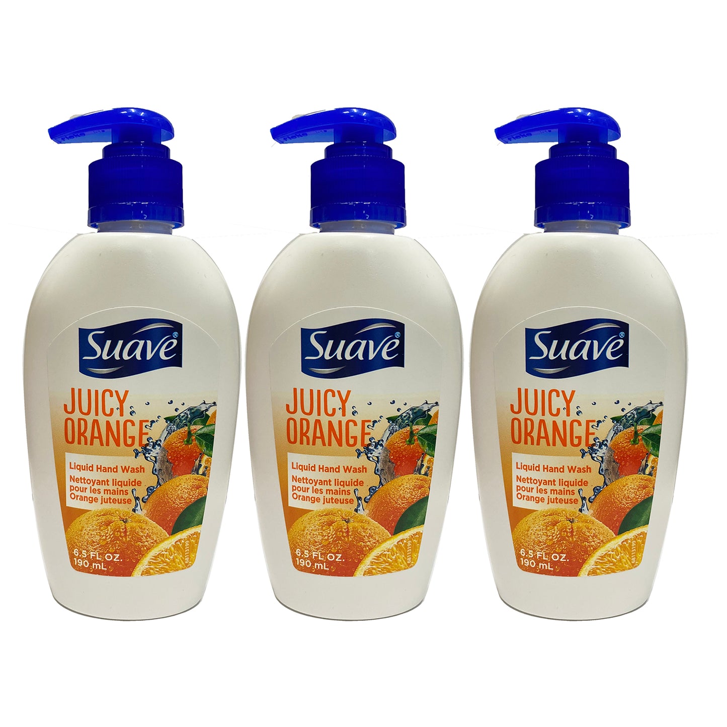 Suave Juicy Orange Liquid Hand Wash Soap 6.5 oz "3-PACK"