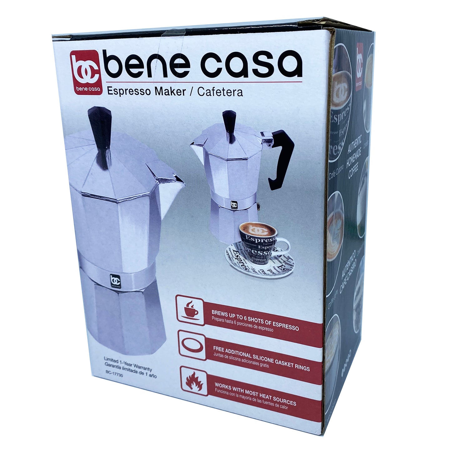 Bene Casa Espresso Maker (Brew Up To 6 Shots of Expresso)