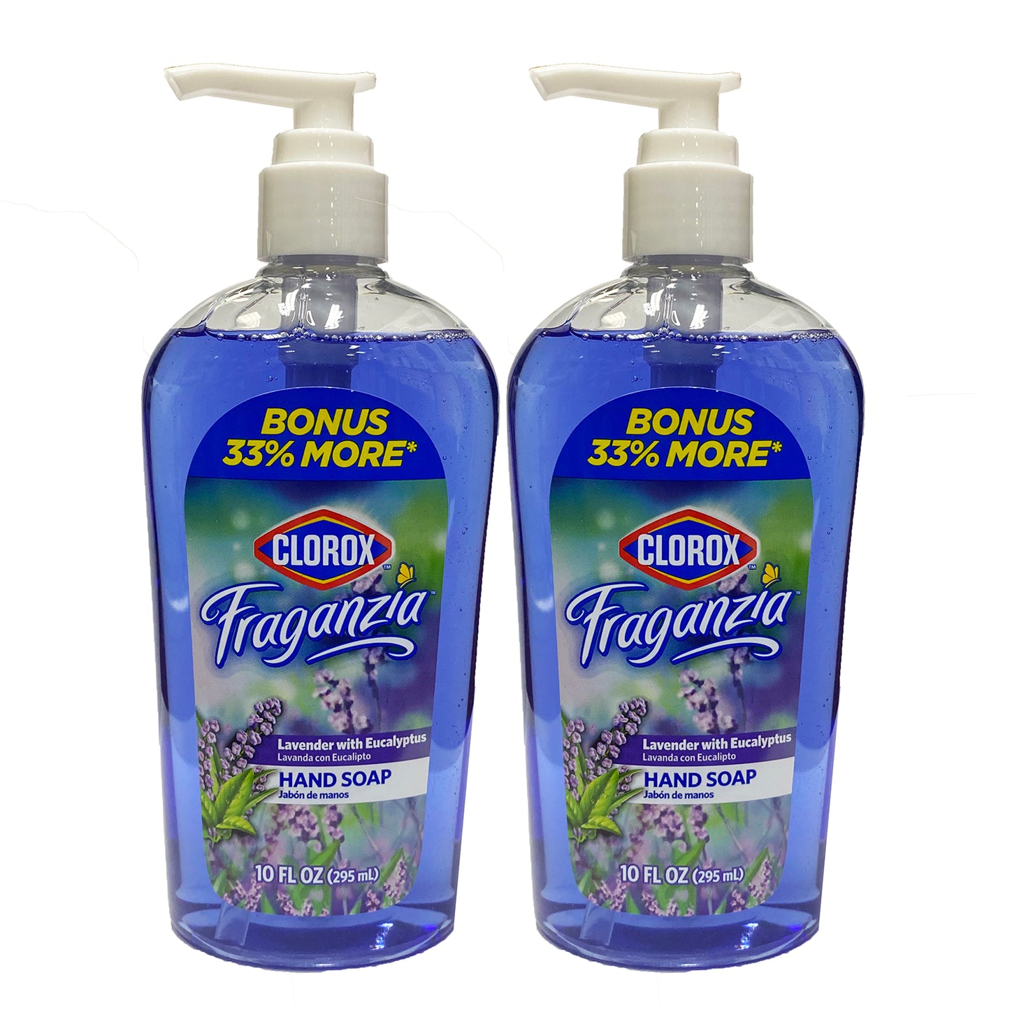 Clorox Fraganzia Hand Soap Lavender With Eucalyptus 10 oz (Pack Of 2)