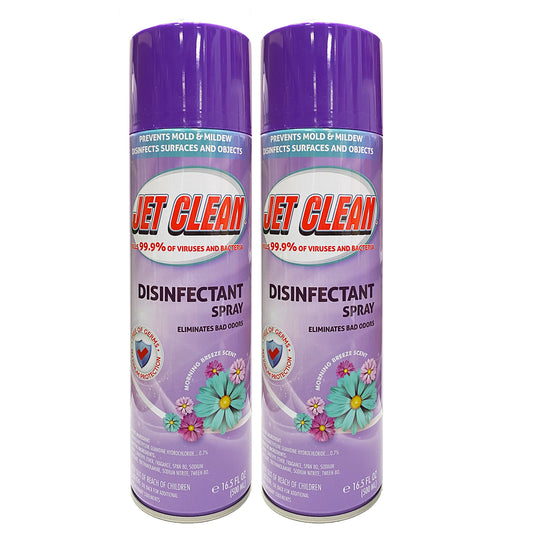 Disinfectant Spray Morning Breeze by Jet Clean 16.5 oz "2-PACK"