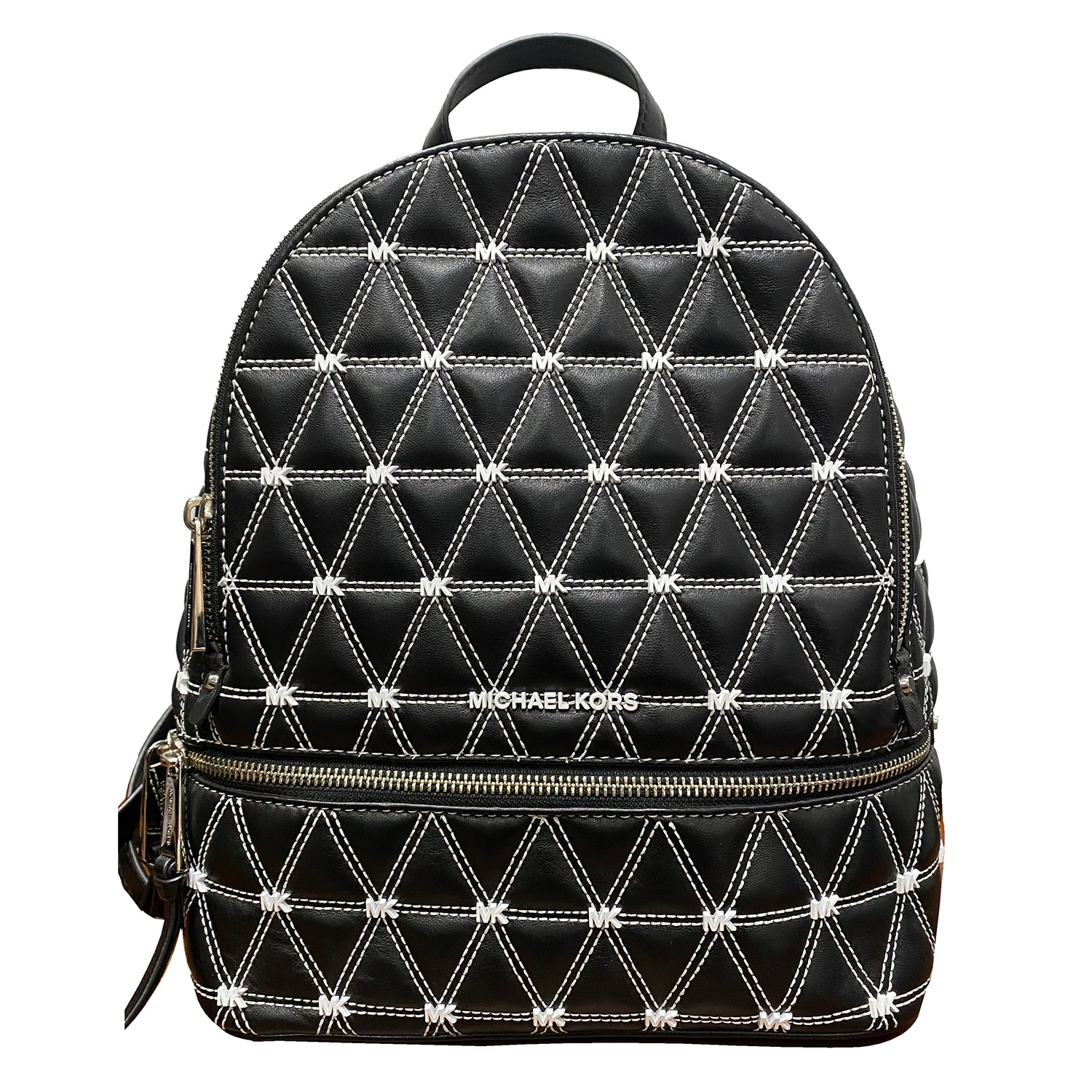 black leather medium backpack Michael Kors Rhea Medium Backpack Leather Black (30S9SEZB2T)