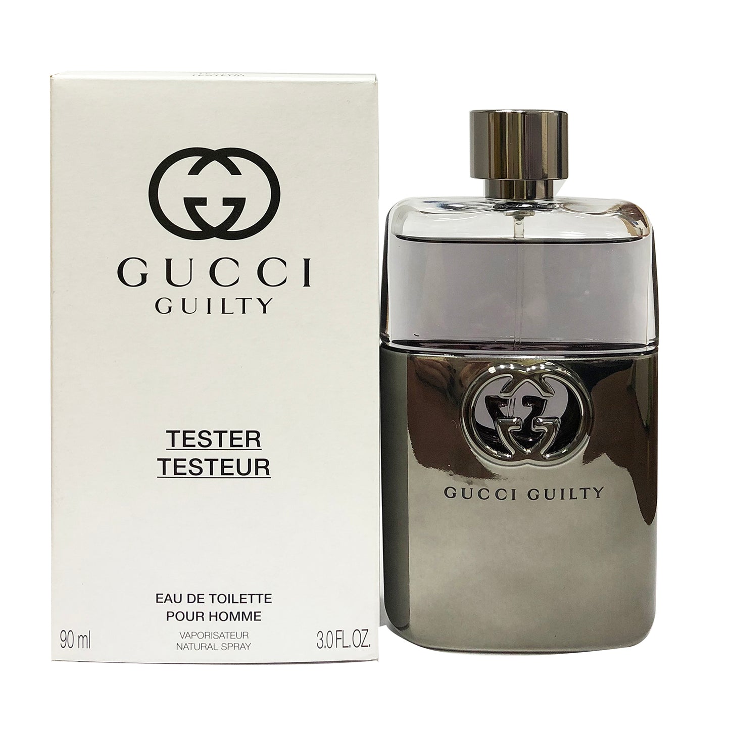 Gucci Guilty EDT 3.0 oz 90 ml TESTER in white box Men