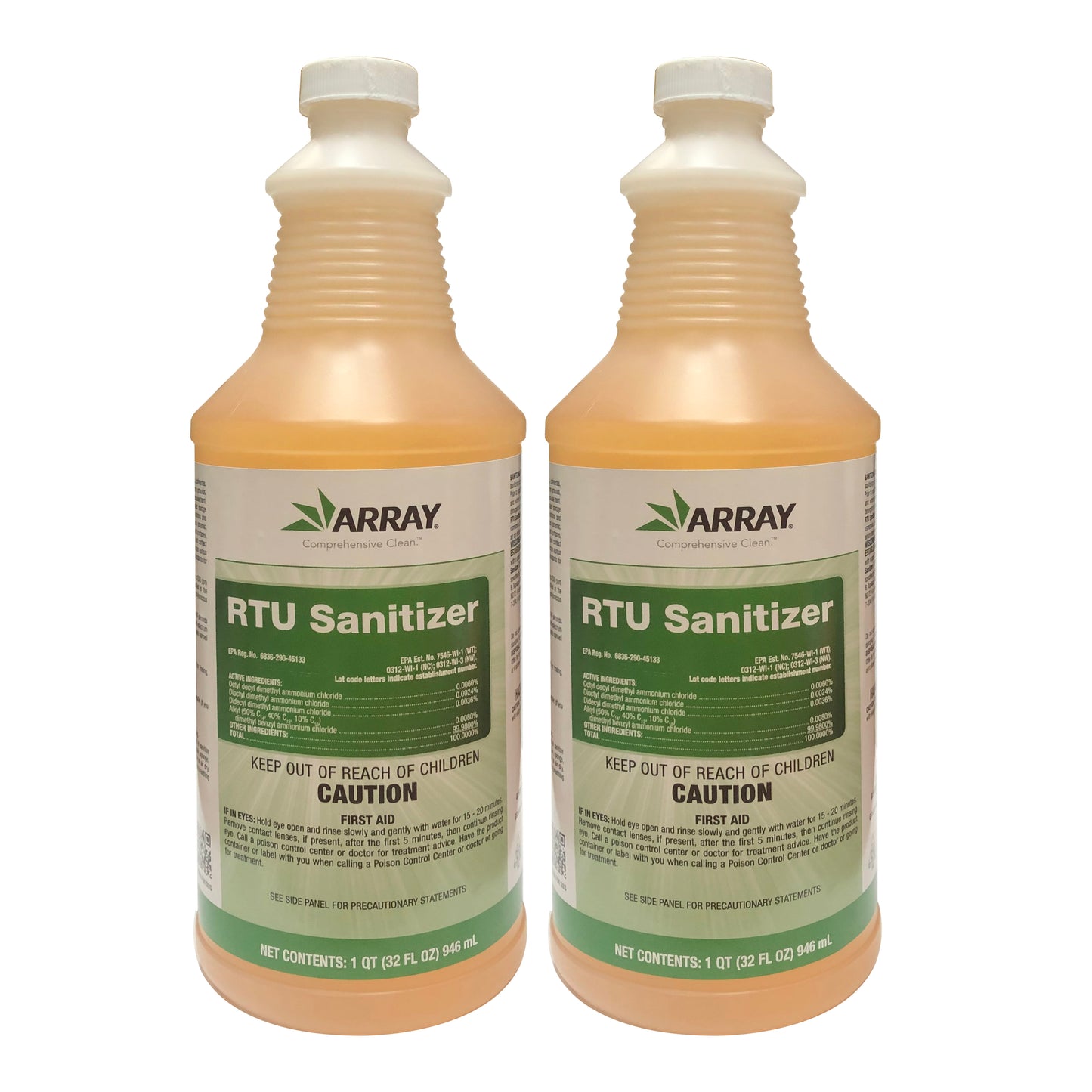 Array RTU Sanitizer 32 Oz Bottle "2-PACK"
