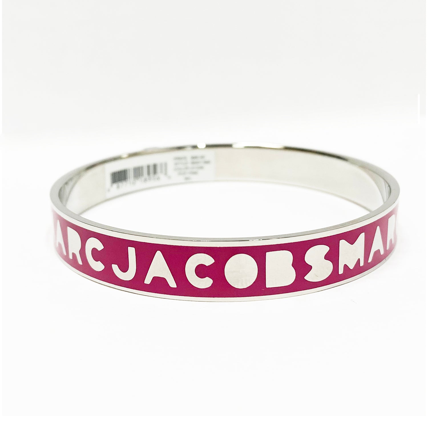 Marc Jacobs Bangle Logo Bracelet Pop Pink/Silver 1PC – Rafaelos