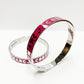 Marc Jacobs Bangle Logo Bracelet Pop Pink/Silver 1PC