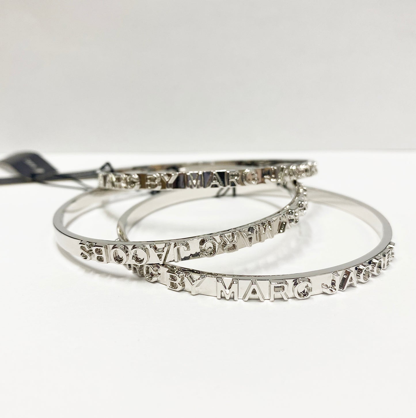 Marc Jacobs Logo Bracelet Bangle Silver 1PC