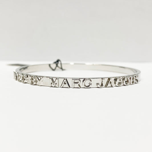 Marc Jacobs Logo Bracelet Bangle Silver 1PC