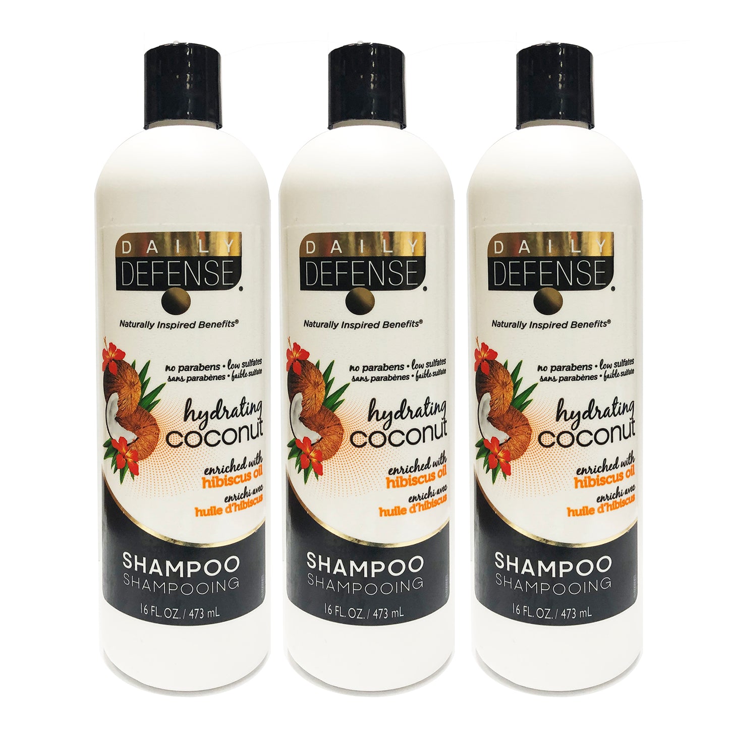 Kammer Flere overalt Daily Defense Shampoo Hydrating Coconut 16.0 oz "3-PACK" – Rafaelos