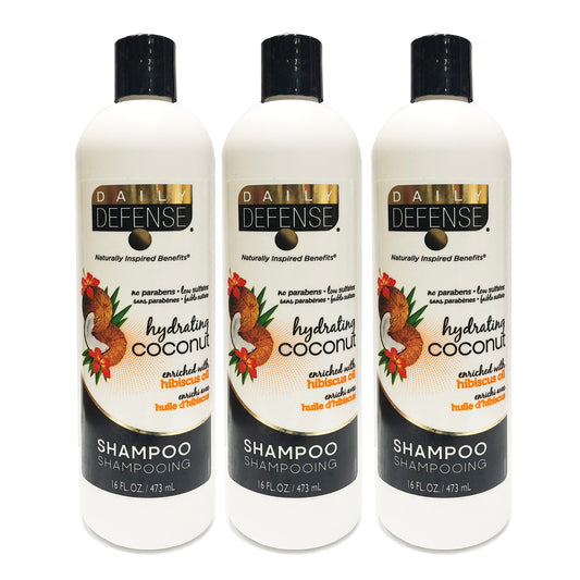 Daily Defense Shampoo Hydrating Coconut 16.0 oz "3-PACK"