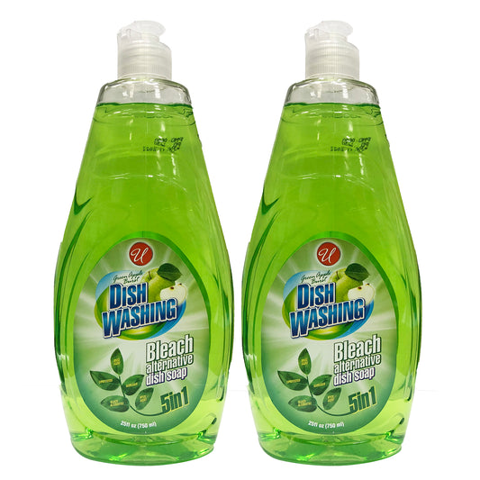 Dish Washing 5in1 Green Apple Burst 25 oz 750 ml "2-PACK" by Universal