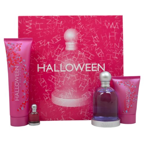 Jesus Del Pozo Halloween Gift Set for Women (Eau De Toilette Spray, Fruit Lotion, Shower Gel)