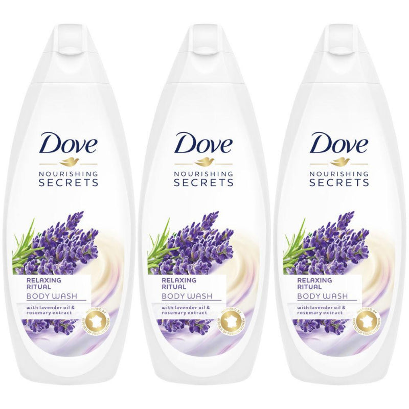 Dove Body Wash Relaxing Ritual Lavender & Rosemary Extract 500 ml "3-PACK"