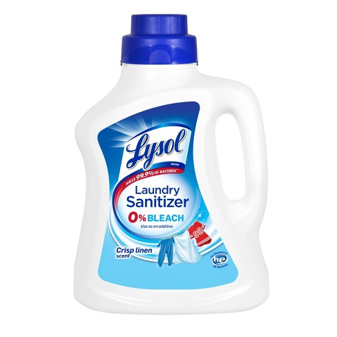 Lysol Laundry Sanitizer Crisp Linen 90 oz Eliminates Odors and Kills B ...