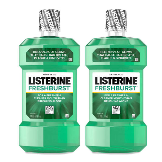Listerine Antiseptic Mouthwash Spearmint 1.0 L "2-PACK"