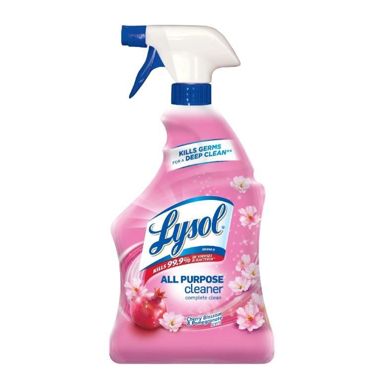 Lysol All Purpose Cleaner Spray, Cherry Blossom & Pomegranate, 19 oz