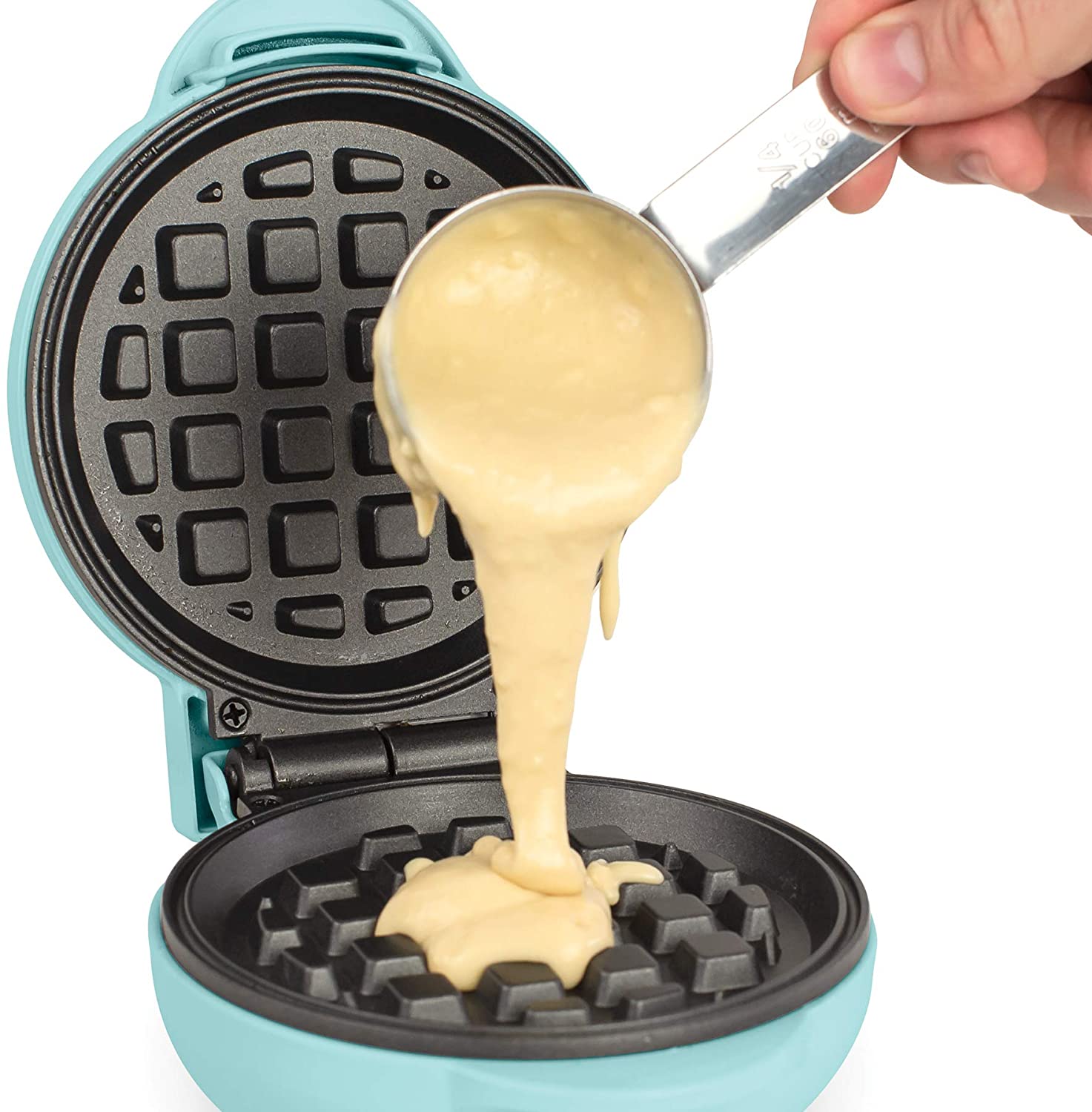 Nostalgia Personal Red Electric Waffle Maker
