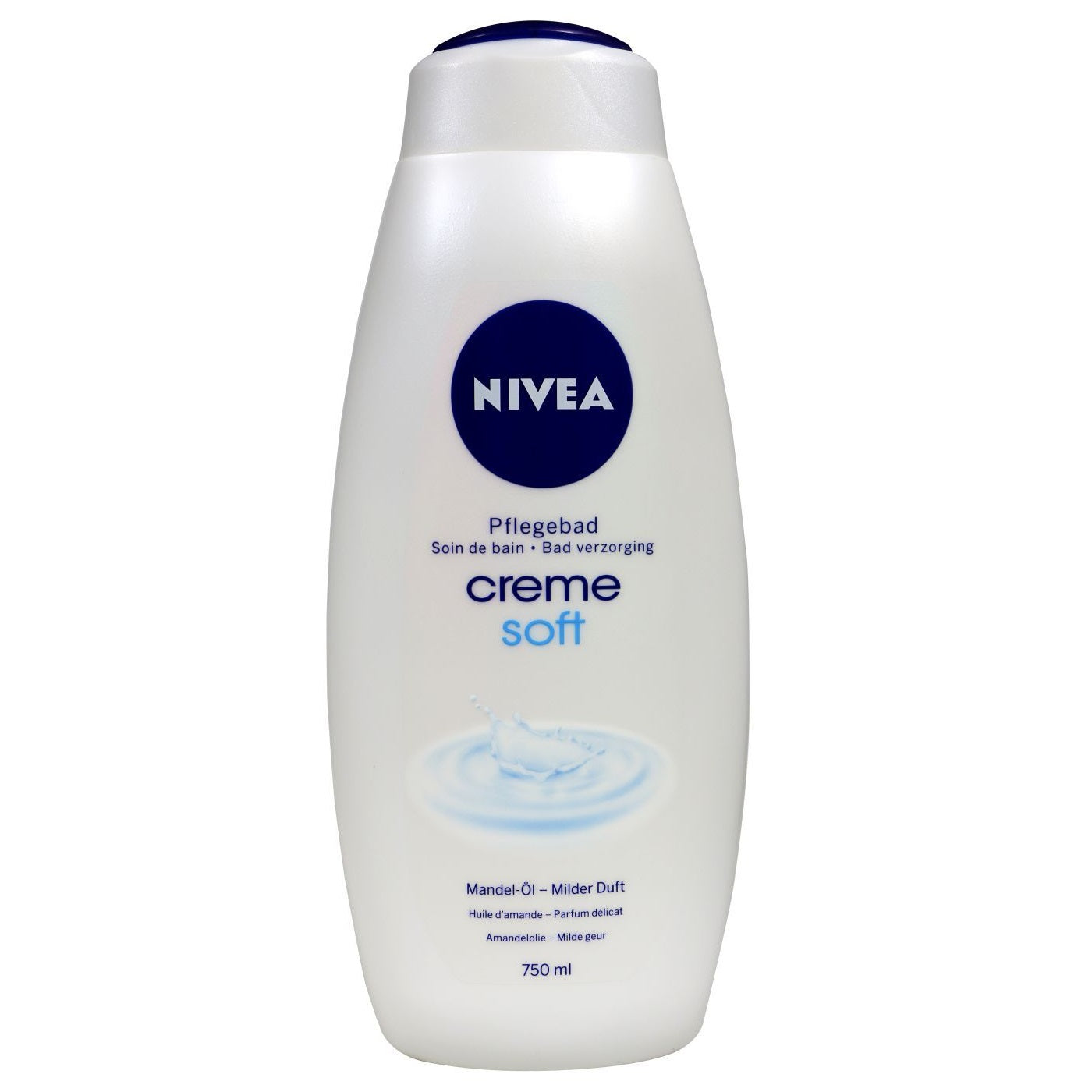 Nivea Cream Bath - Creme Soft - for women of all ages and all skin types - 750 ml (Pack of 2pc)