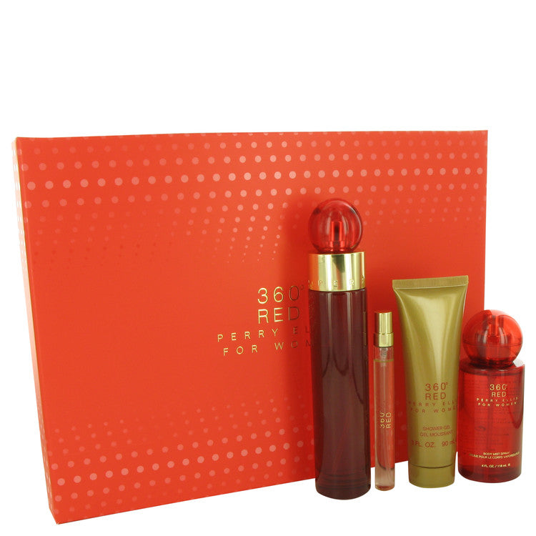 Perry Ellis 360 Red 4 Piece Gift Set for Women