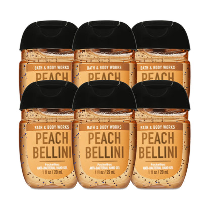 Bath & Body Works Peach Bellini Anti-Bacterial - Hand Sanitizers "PACKS" 1 oz 29 ml