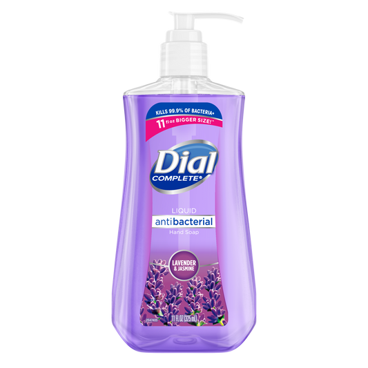 Dial Antibacterial Liquid Hand Soap Lavender 11 oz (2-PACK)