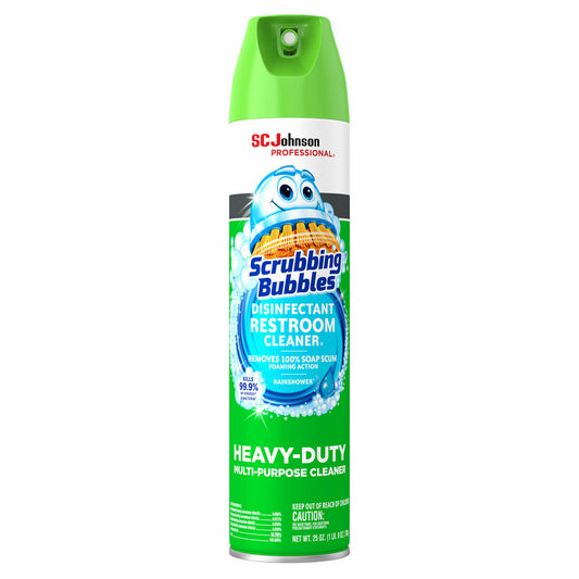 Scrubbing Bubbles Multi-Purpose Disinfectant Spray Restroom Cleaner, Clean Fresh Scent, 25 oz Aerosol Can