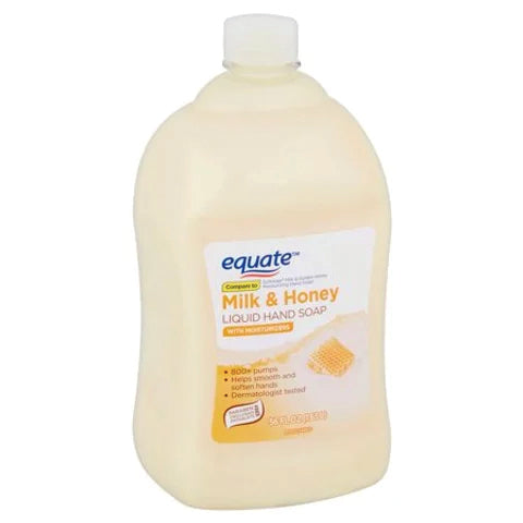 Equate Milk & Honey Liquid Soap 56 oz 1.65 L REFILL