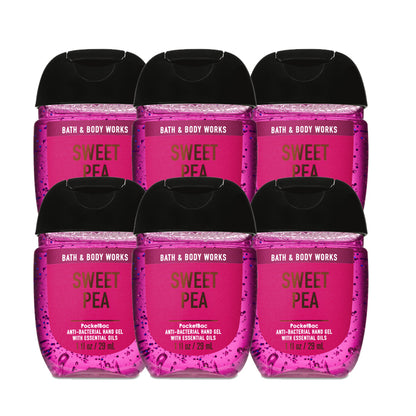 Bath & Body Works Sweet Pea Anti-Bacterial - Hand Sanitizers "PACKS" 1 oz 29 ml