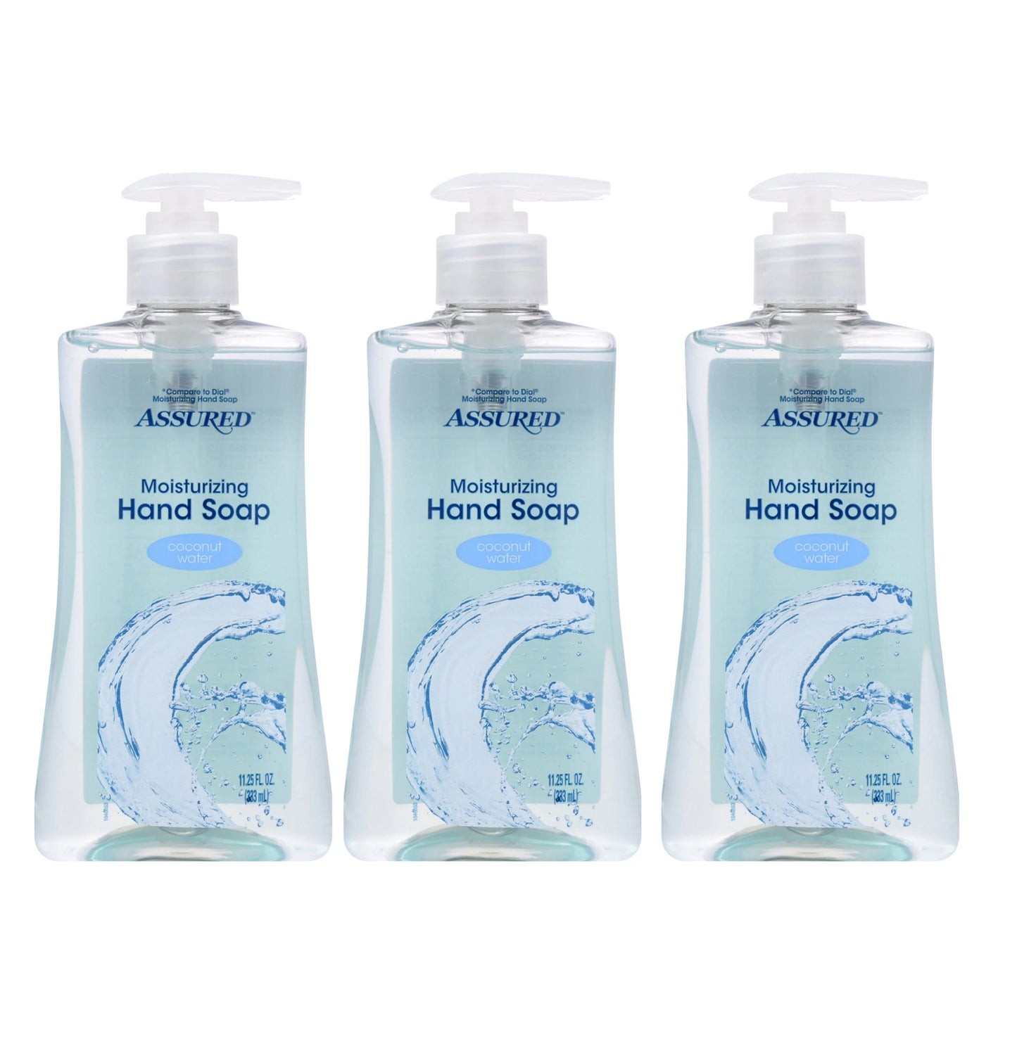 Hand Soap Coconut Water 11.25 oz by Assured "3-PACK"