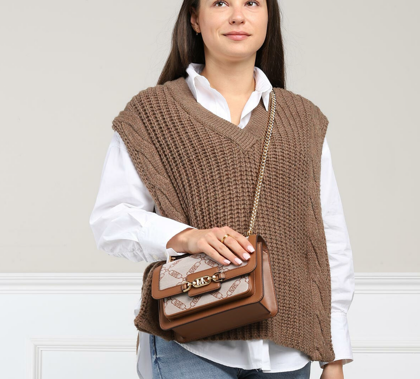 Michael Kors Heather Large Shoulder Nat Lugg Rafaelos