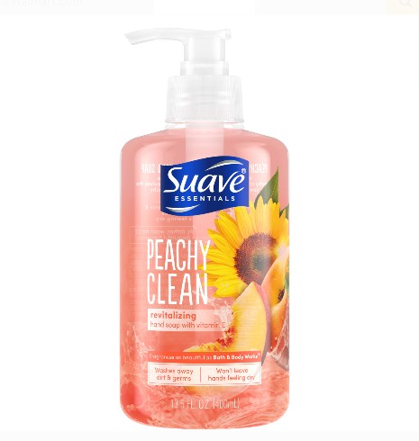 Suave Essentials Revitalizing Liquid Hand Soap Peachy Clean 13.5 oz