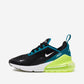 Nike Air Max 270 (GS) Black-White-Bright Spruce STYLE # 943345-026
