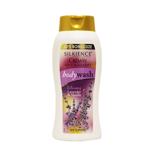 Silkience Cremay Body Wash Relaxing Lavender & Vanilla 24 Fluid Ounce "2 Pack"