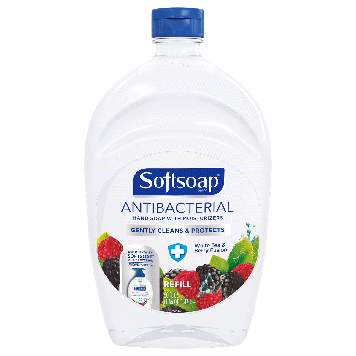 Softsoap Antibacterial White Tea Berry Liquid Hand Wash, 50 FL OZ - 1.47 L