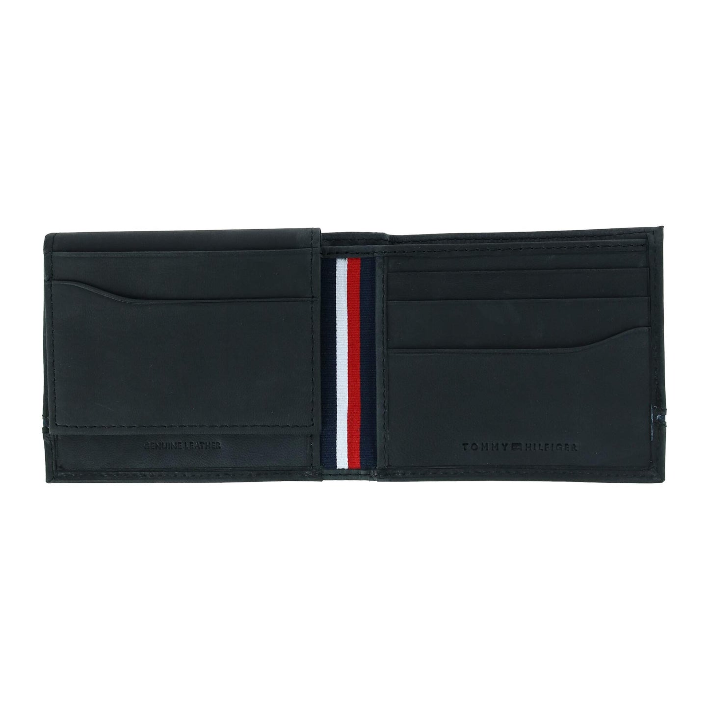Tommy Hilfiger Men's Leather Leif RFID Bifold Wallet (31TL220134) BLACK