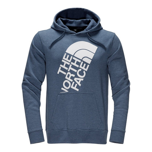 The North Face Men's Jumbo Logo Half Dome Pullover Hoodie Shady Blue Heather/TNF White