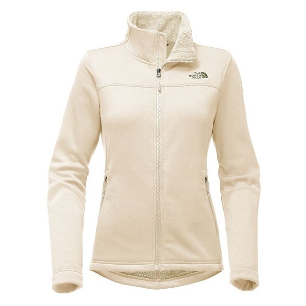 The North Face Women's Timber Full Zip Fleece Jacket Vintage White SMALL