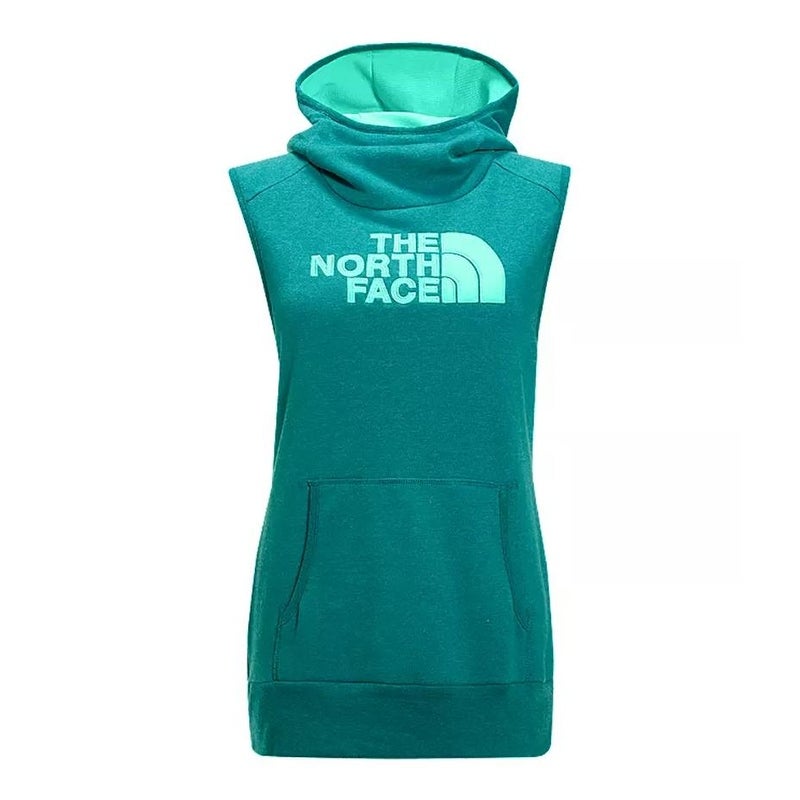 The North Face Women's Avalon Hoodie Vest Harbor Blue Heather/Bermuda Green
