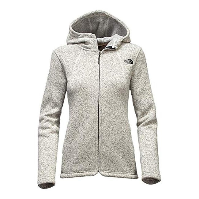 The North Face Women's Crescent Full Zip Hoodie Vint/White