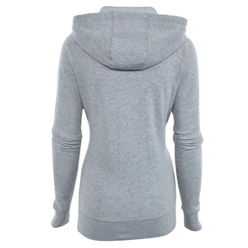 The North Face Womens Half Dome Full Zip Hoodie Light Grey/Harbor Blue (NF00CH2UUKB)