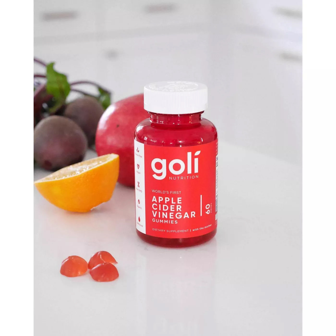 Goli Nutrition 60-Count Apple Cider Vinegar Gummies "2-PACK"
