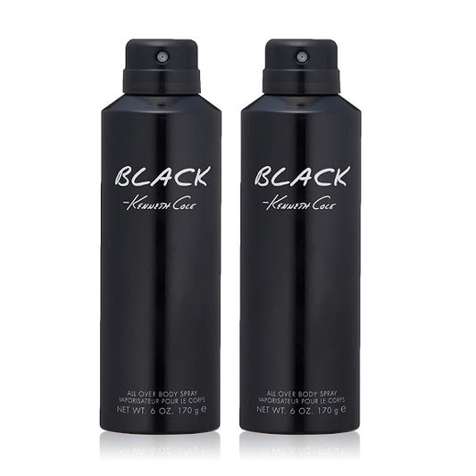 Kenneth Cole Black Body Spray 6 oz "2-PACK"