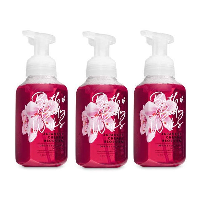 Bath & Body Works Hand Soap Foam Japanese Cherry Blossom 8.75 oz 259 ml "3-PACK"